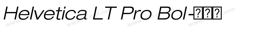 Helvetica LT Pro Bol字体转换